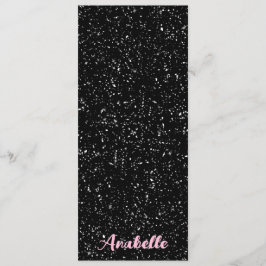 黒パーソナライズされたと白の斑点ブックマーク