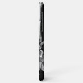 黒パーソナライズされたと白の美しいひまわり Case-Mate iPhoneケース (裏面/左)