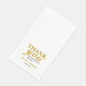 黒パーソナライズされたと金ゴールドが結婚ありがとう (コーナー)