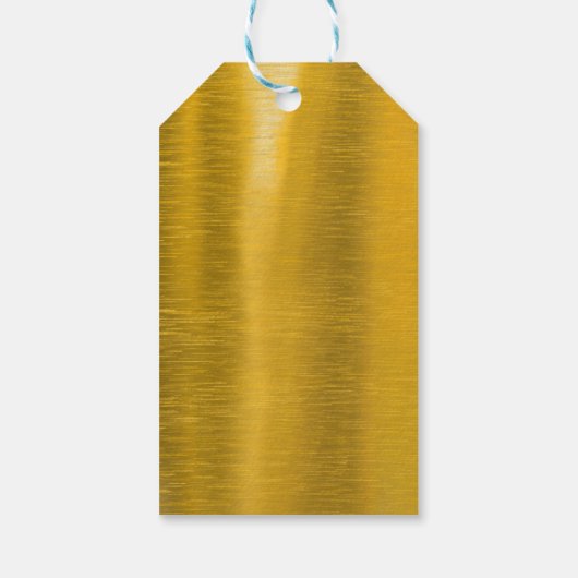 黒パーソナライズされたと金ゴールドのクリスマス ギフトタグ (裏面)