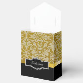 黒パーソナライズされたと金ゴールドの優先ボックス フェイバーボックス (オープン)