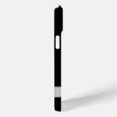 黒パーソナライズされたと銀のクロム Case-Mate iPhoneケース (裏面 / 右)