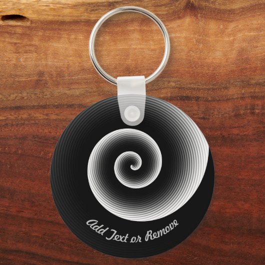 黒パーソナライズされたのパタカッコいいーン キーホルダー (正面)