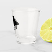 黒パーソナライズされたカウボーイロデオハット ショットグラス (右)