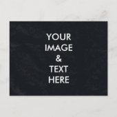 黒パーソナライズされたカスタム黒黒板あなた自身の写真 ポストカード (正面)