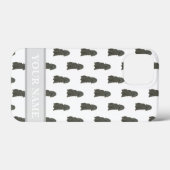 黒パーソナライズされたコッカースパニエル犬犬 Case-Mate iPhoneケース (裏面 (横))