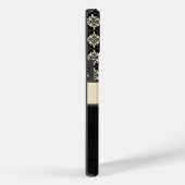 黒パーソナライズされたフローラ電話ケース Case-Mate iPhoneケース (裏面 / 右)