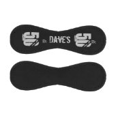 黒パーソナライズされたモダン50番目の誕生日名 野球ボール (パネル)