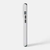 黒パーソナライズされた十字模様アート、ライトグレー iPhoneケース (左側面)