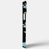 黒パーソナライズされた果実模様名前をカスタムする Case-Mate iPhoneケース (裏面 / 右)