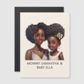 黒パーソナライズされた母と娘(11) (正面/裏面)