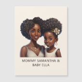 黒パーソナライズされた母と娘(11) (正面)