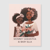 黒パーソナライズされた母と娘(12) (正面)