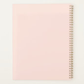 黒パーソナライズされた母と娘(12) プランナー手帳 (裏面)