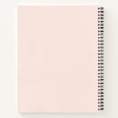 黒パーソナライズされた母と娘(13) ノートブック (裏面)