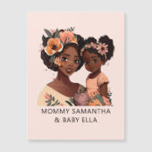 黒パーソナライズされた母と娘(16) (正面)