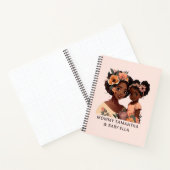 黒パーソナライズされた母と娘(16) ノートブック (内部)