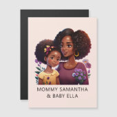 黒パーソナライズされた母と娘(17) (正面/裏面)