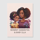 黒パーソナライズされた母と娘(17) (正面)