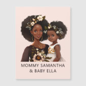 黒パーソナライズされた母と娘(18) (正面)