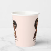 黒パーソナライズされた母と娘(18) 紙コップ (左)