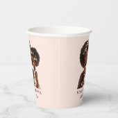 黒パーソナライズされた母と娘(18) 紙コップ (右)