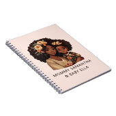 黒パーソナライズされた母と娘(19) ノートブック (右側)