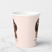 黒パーソナライズされた母と娘(19) 紙コップ (右)