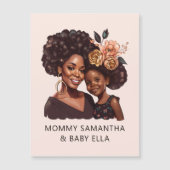 黒パーソナライズされた母と娘(20) (正面)