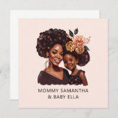 黒パーソナライズされた母と娘(20) (正面/裏面)