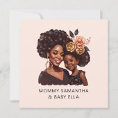 黒パーソナライズされた母と娘(20) (正面)