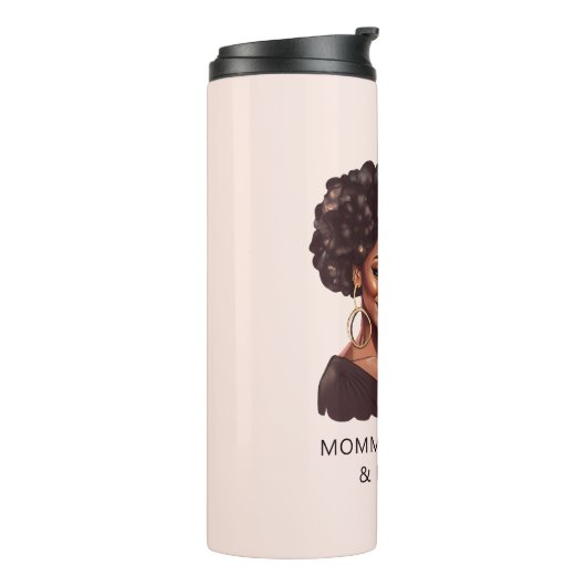 黒パーソナライズされた母と娘(20) タンブラー (回転左)