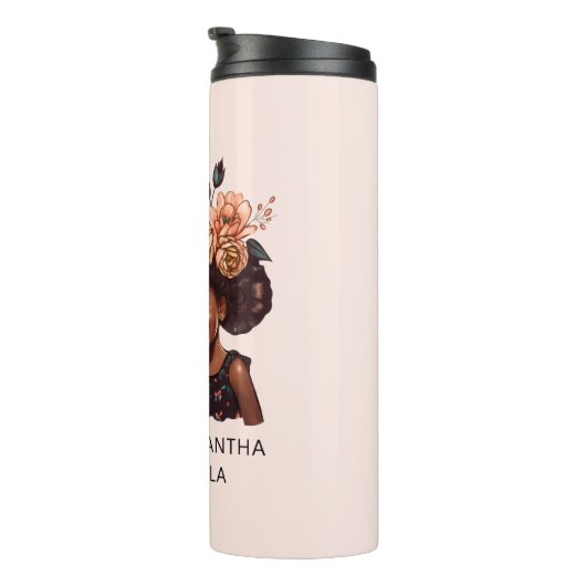 黒パーソナライズされた母と娘(20) タンブラー (回転右)