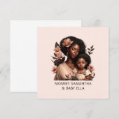 黒パーソナライズされた母と娘(21) (正面/裏面)