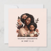 黒パーソナライズされた母と娘(21) (正面)