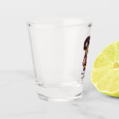 黒パーソナライズされた母と娘(2) ショットグラス (左)