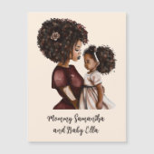 黒パーソナライズされた母と娘(3) (正面)