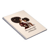 黒パーソナライズされた母と娘(3) ノートブック (右側)