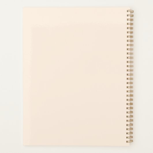 黒パーソナライズされた母と娘(5) プランナー手帳 (裏面)