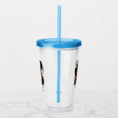 黒パーソナライズされた母と娘(6) アクリルタンブラー (右)