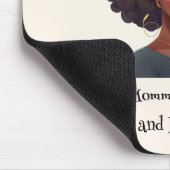 黒パーソナライズされた母と娘(8) マウスパッド (コーナー)