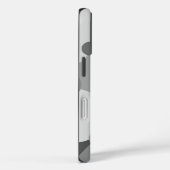 黒パーソナライズされた灰分子iPhoneケース Case-Mate iPhoneケース (裏面 / 右)