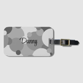 黒パーソナライズされた灰色の分子ラゲッジタグ ラゲッジタグ
