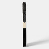 黒パーソナライズされた点の電話ケース Case-Mate iPhoneケース (裏面 / 左)