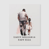 黒パーソナライズされた父と娘 (正面)