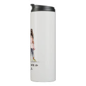 黒パーソナライズされた父と娘(6) タンブラー (回転右)