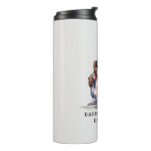 黒パーソナライズされた父と娘(7) タンブラー (回転左)