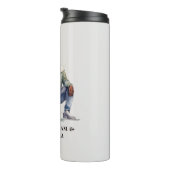 黒パーソナライズされた父と娘(7) タンブラー (回転右)