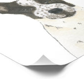 黒パーソナライズされた白ヒエラーカトレドッグ フォトプリント (角)