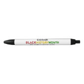 黒パーソナライズされた祝史の月 黒ボールペン (正面)